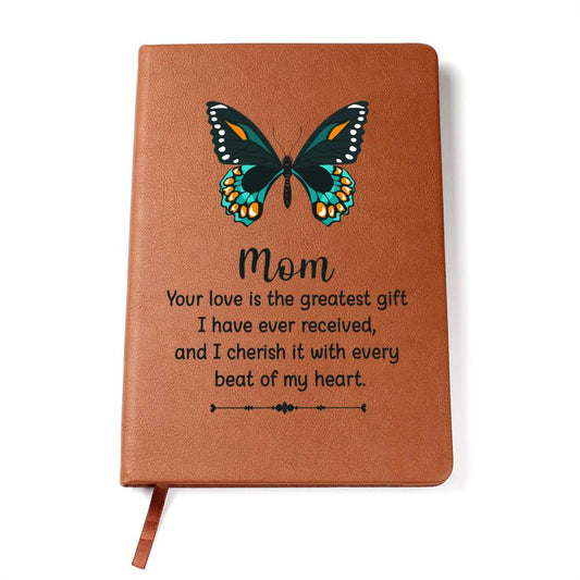 Leather Journal - Mom, your love is the greatest gift