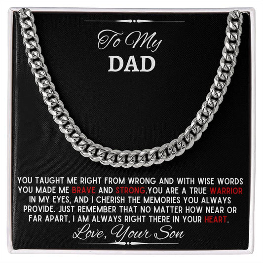 Dad - Just remember I am always right there in your heart