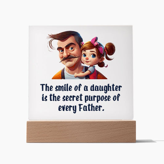 The smile of a daughter is the secret purpose of every Father