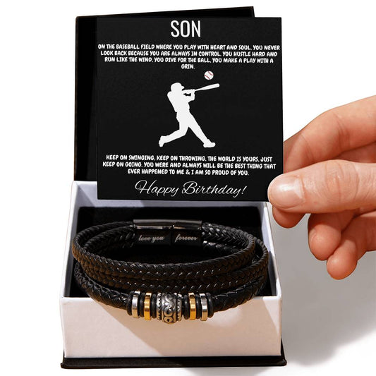 Son - On the baseball field where you play with heart and soul